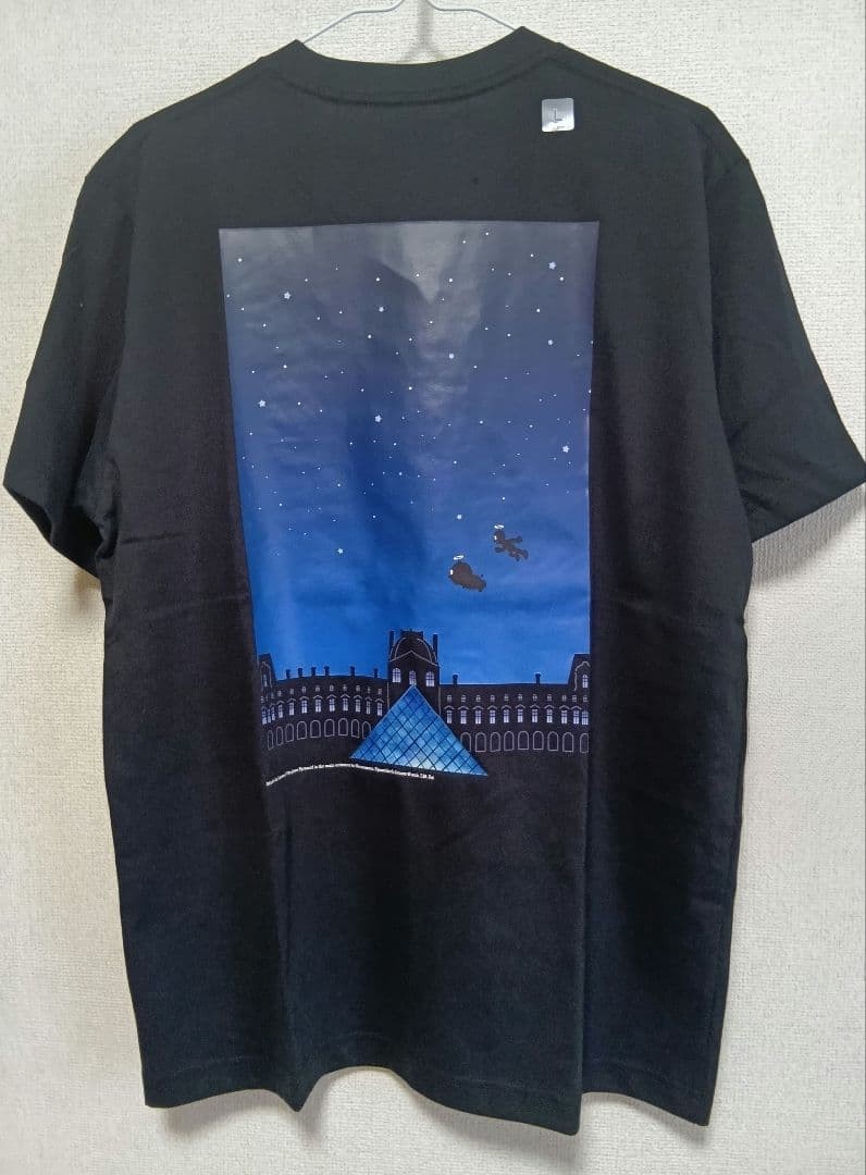 UNIQLO Doraemon Meets Louvre UT Graphic T-Shirt Black L Large New Anime 480136