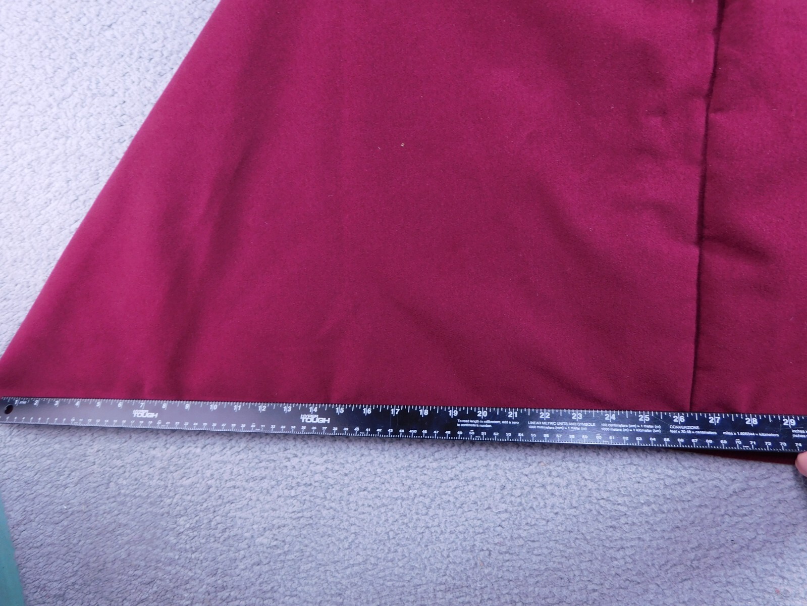 Haute Monde Womens Maroon Turn Down Collar Button Poncho Cape NWT Made in Italy