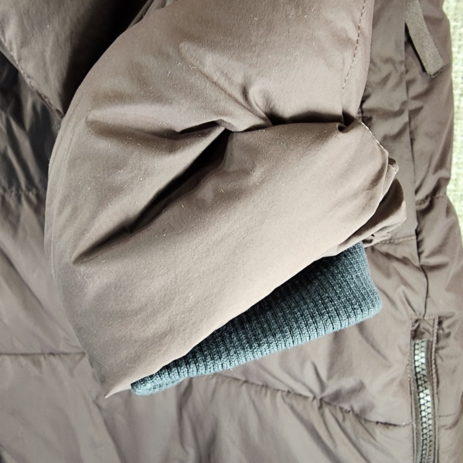 REI Down Parka Womens 3X Dusty Plum Sherpa Lined Hood Full Zip Snap