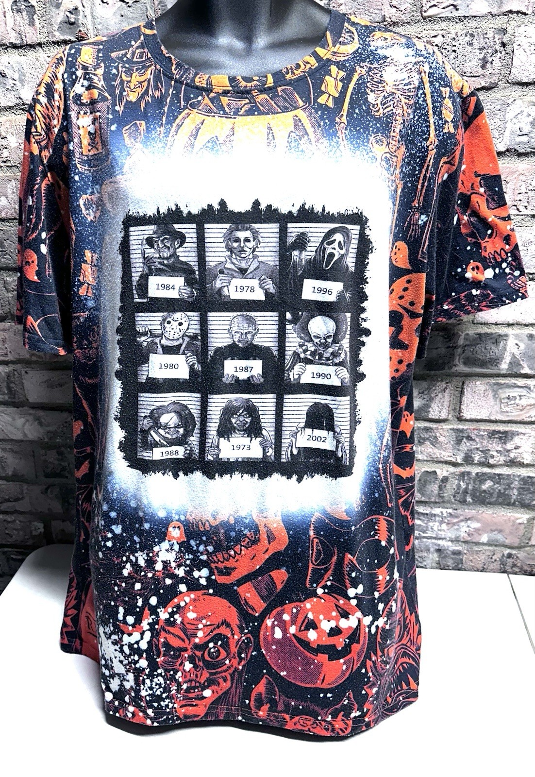 Vintage Halloween Horror Squad T-Shirt Movie Characters, Freddy, Jason, & More!
