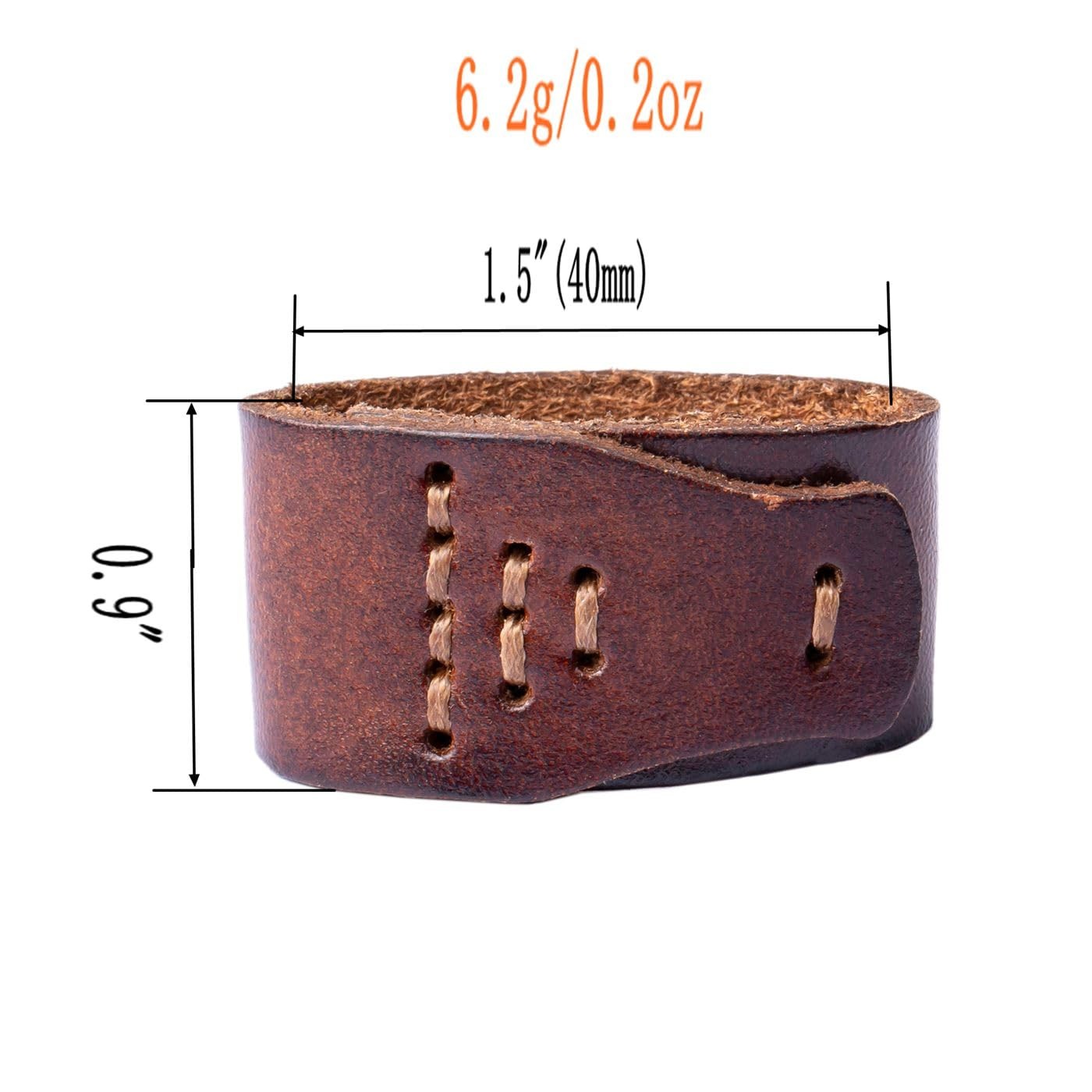 1.5″(38mm-40mm) Belt Loop Keeper Full Grain Leather Replacement Belt Loop Bel…