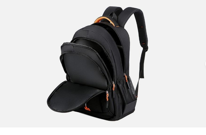 Men’s Backpack laptop Travel School Bag Large Capacity Black Waterproof Universi