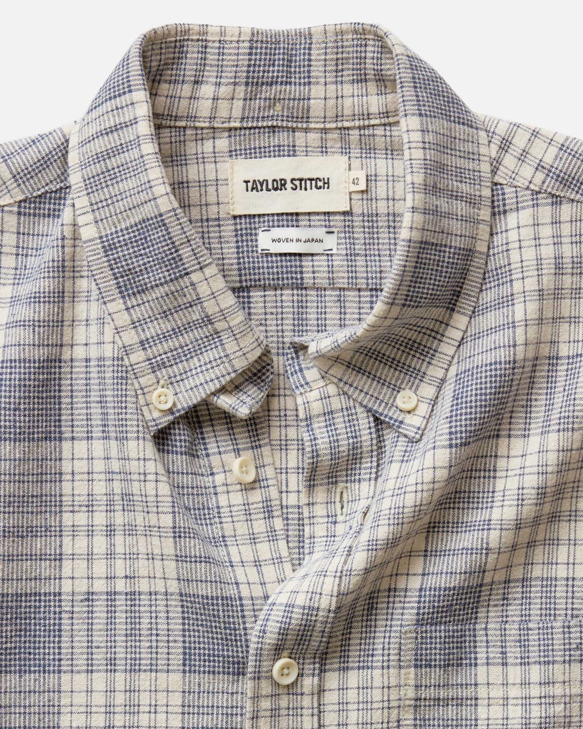 Taylor Stitch x Shuttle Notes–The Jack in Japanese Oyster Plaid Men’s Medium