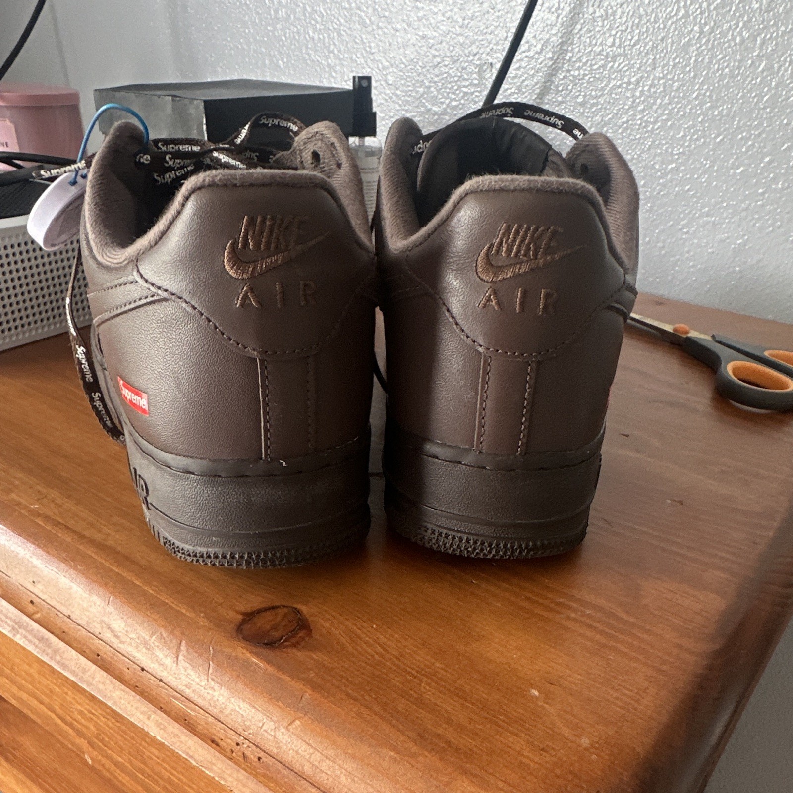 Nike Air Force 1 Low Supreme Size 11 Box Logo Baroque Brown Original (With Box)
