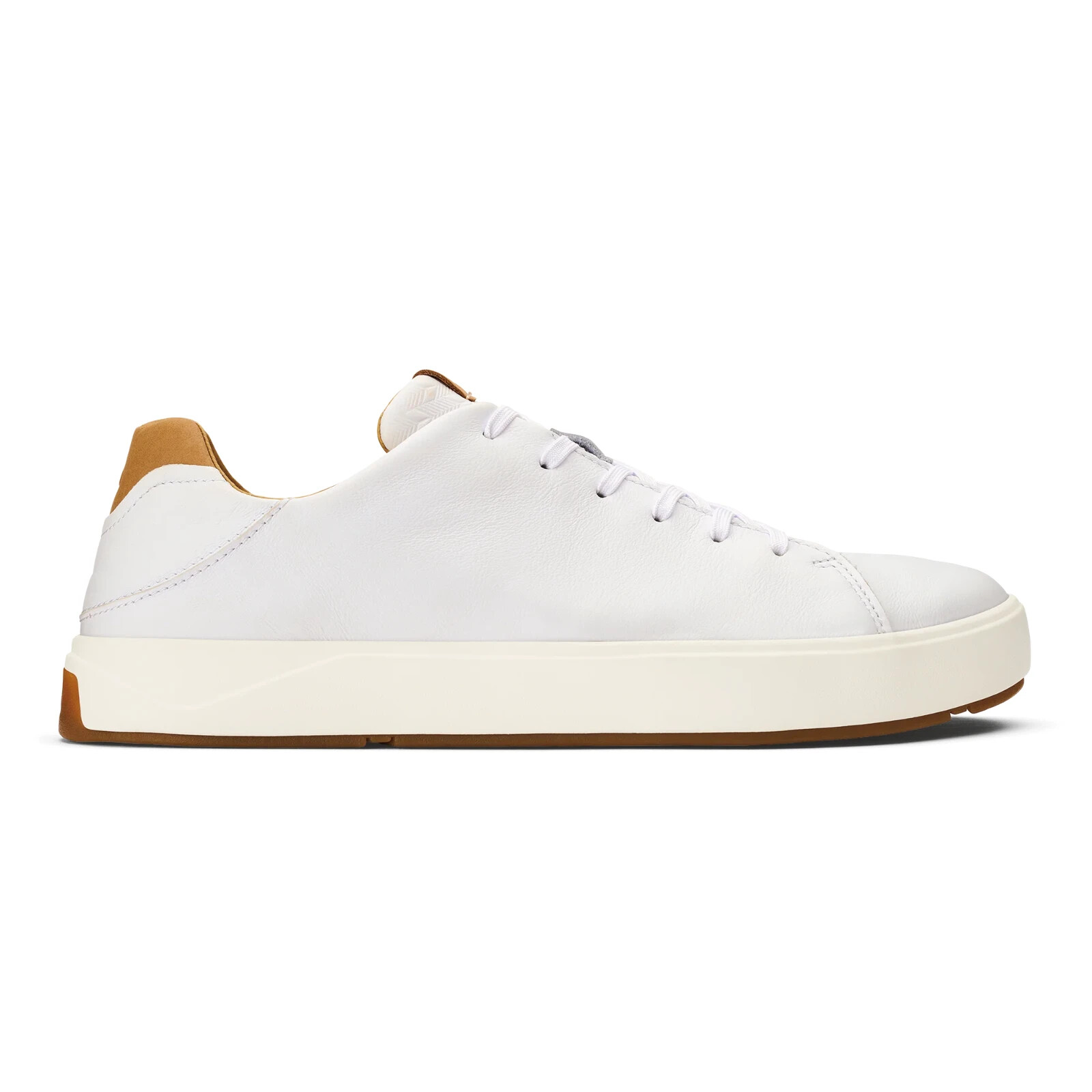 Olukai Lae’ahi li ‘ili Leather Sneaker – Bright White Size 7-14 Men’s New