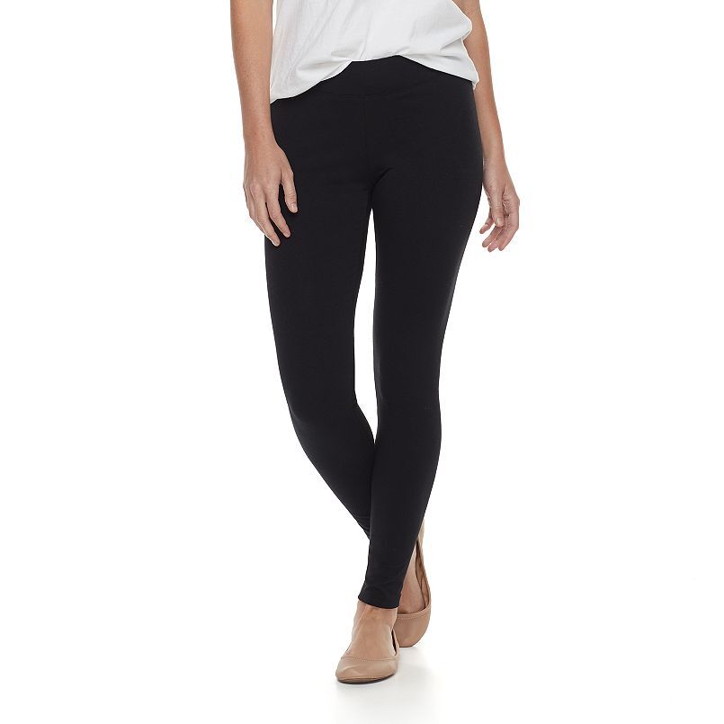 Sonoma Goods For Life Women’s Black Midrise Essential Leggings – Siz S/M/L/XL/XX