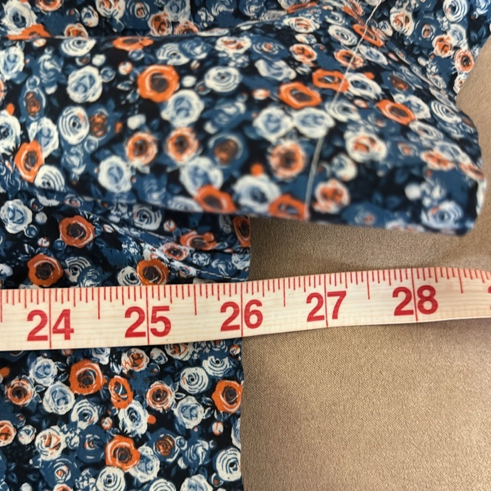 PERRY ELLIS. Multicolored, Floral printed Casual Button Down Shirt. Stretch.XXL.