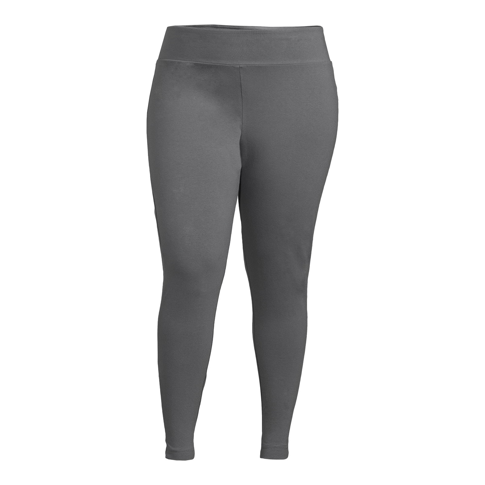 Terra & Sky Women’s Gray High Waist Ankle Length Leggings – Size: 4X (28W-30W)
