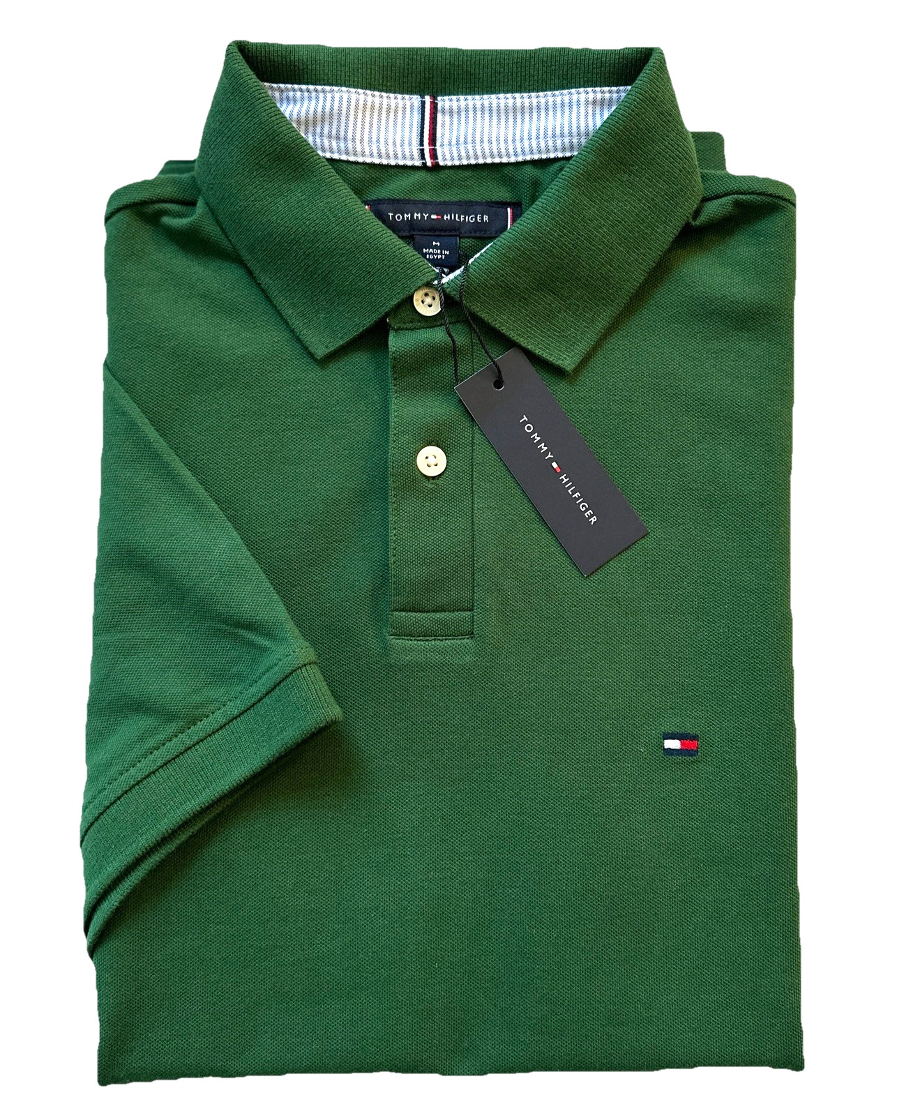Tommy Hilfiger Men’s Regular Fit Stretch Short Sleeve Polo – Green