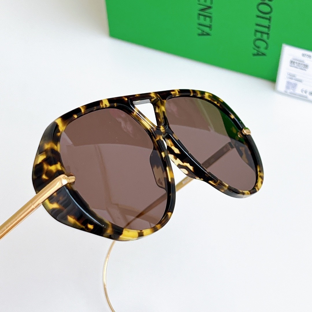 Bottega Veneta BV1273 Sunglasses Women Tortoiseshell Brown Len 63mm UV400 Luxury