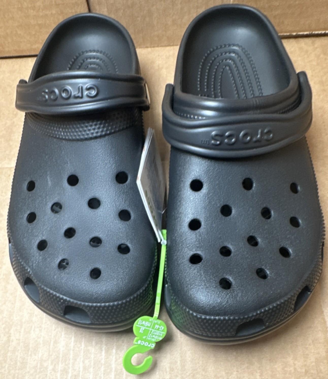 Crocs Classic Black Slip-On Clog Sandals Men’s US 10 EU 43-44 UK 9