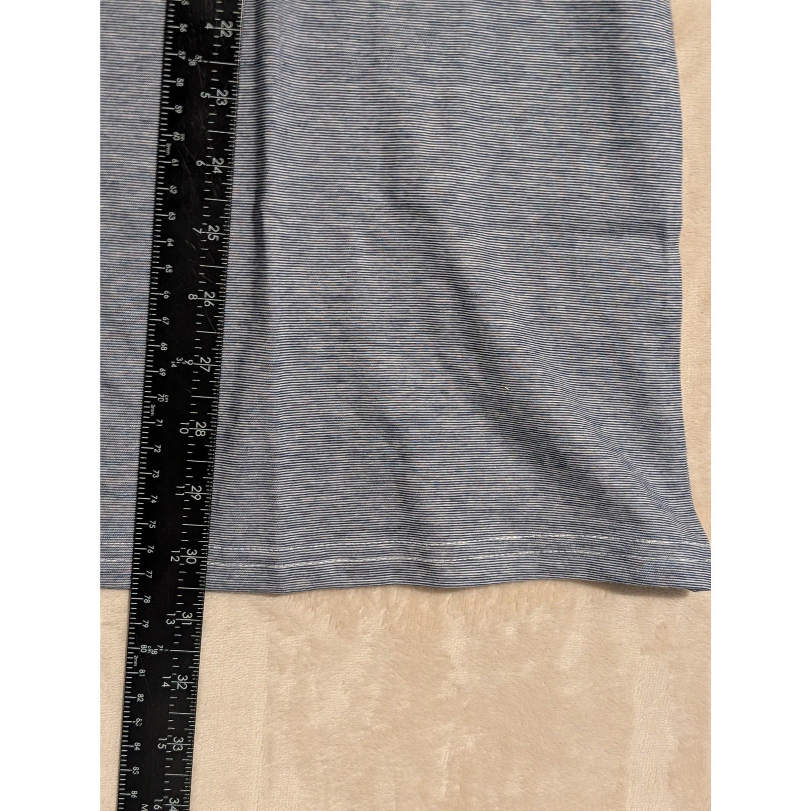 Criquet Mens Player Polo Shirt Dark Blue Heathered Large Organic Cotton Golf NWT