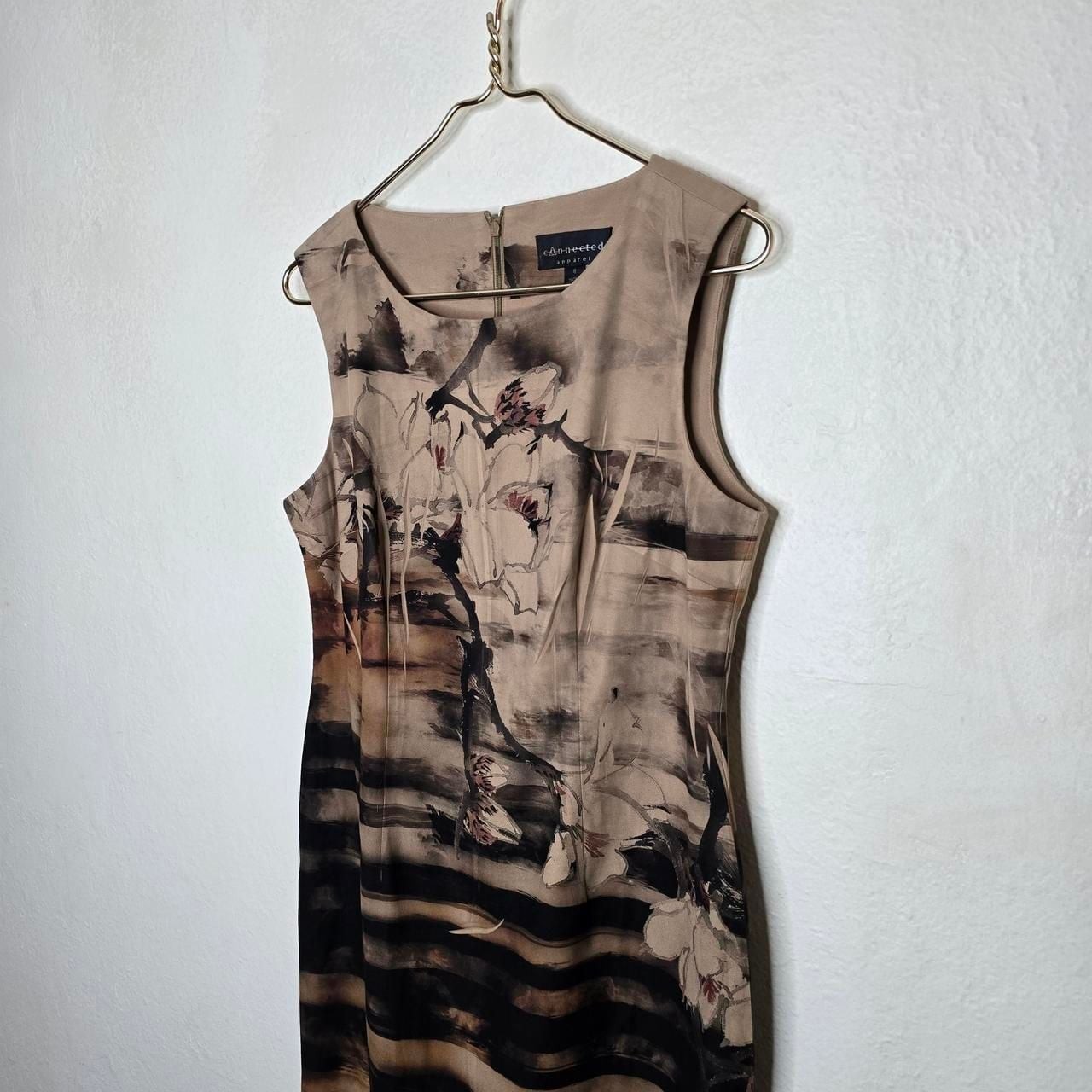 Connected Apparel Floral Print Sheath Dress