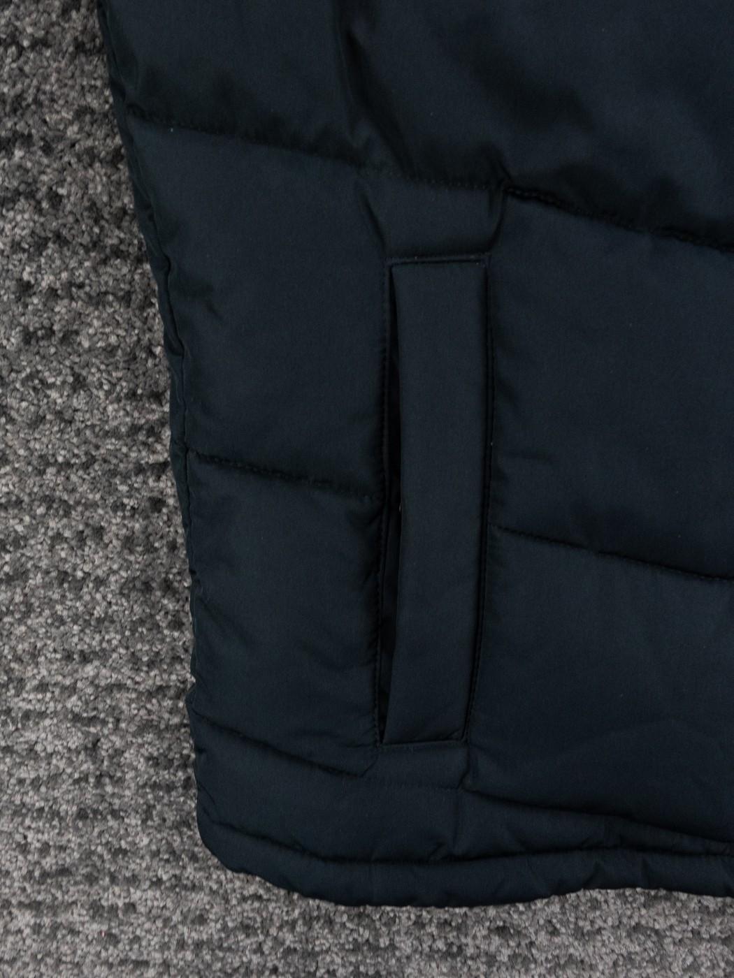 Hollister Puffer Vest Mens Medium Black Full Zip Insulated Jacket Outdoor Preppy
