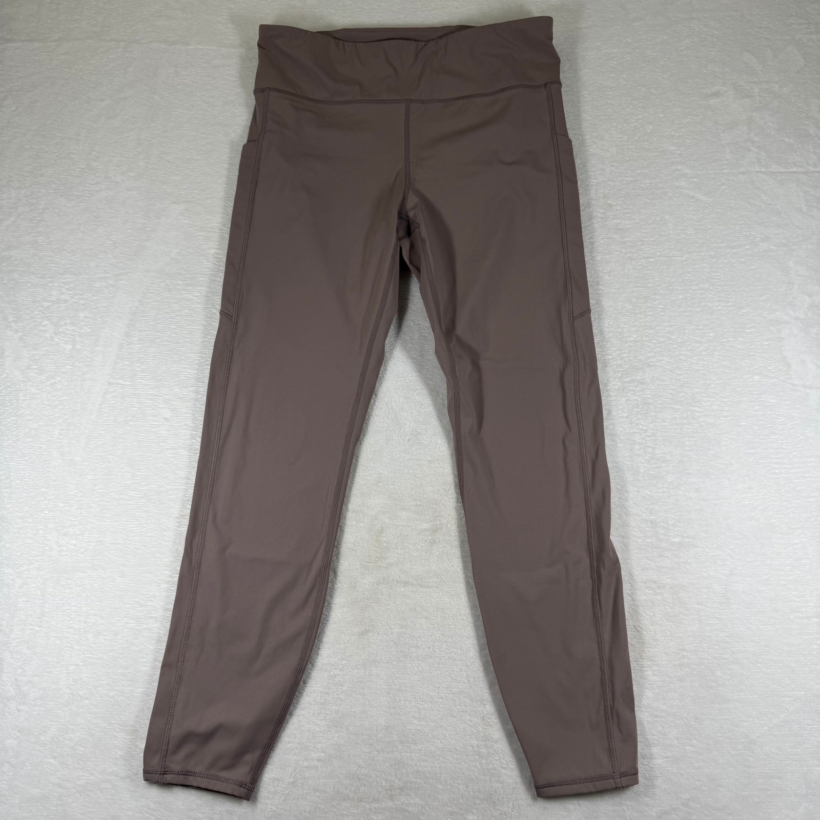 Vuori Daily Legging VW429 Marsala Mauve High Rise Pocket Yoga Pants Size L