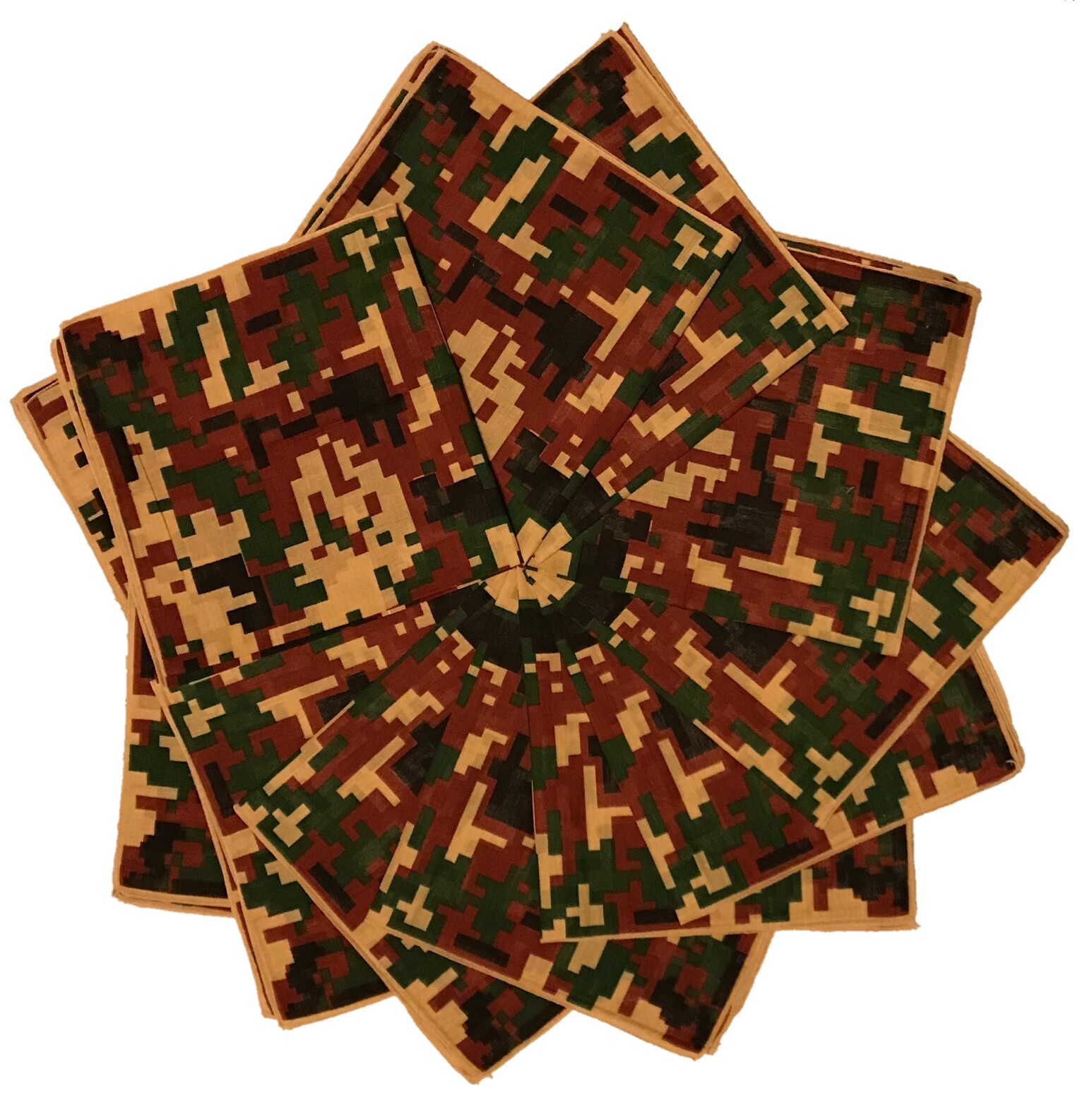 Styllion Paisley printed and solid color Bandanas – 1, 3, 6, 12 pieces