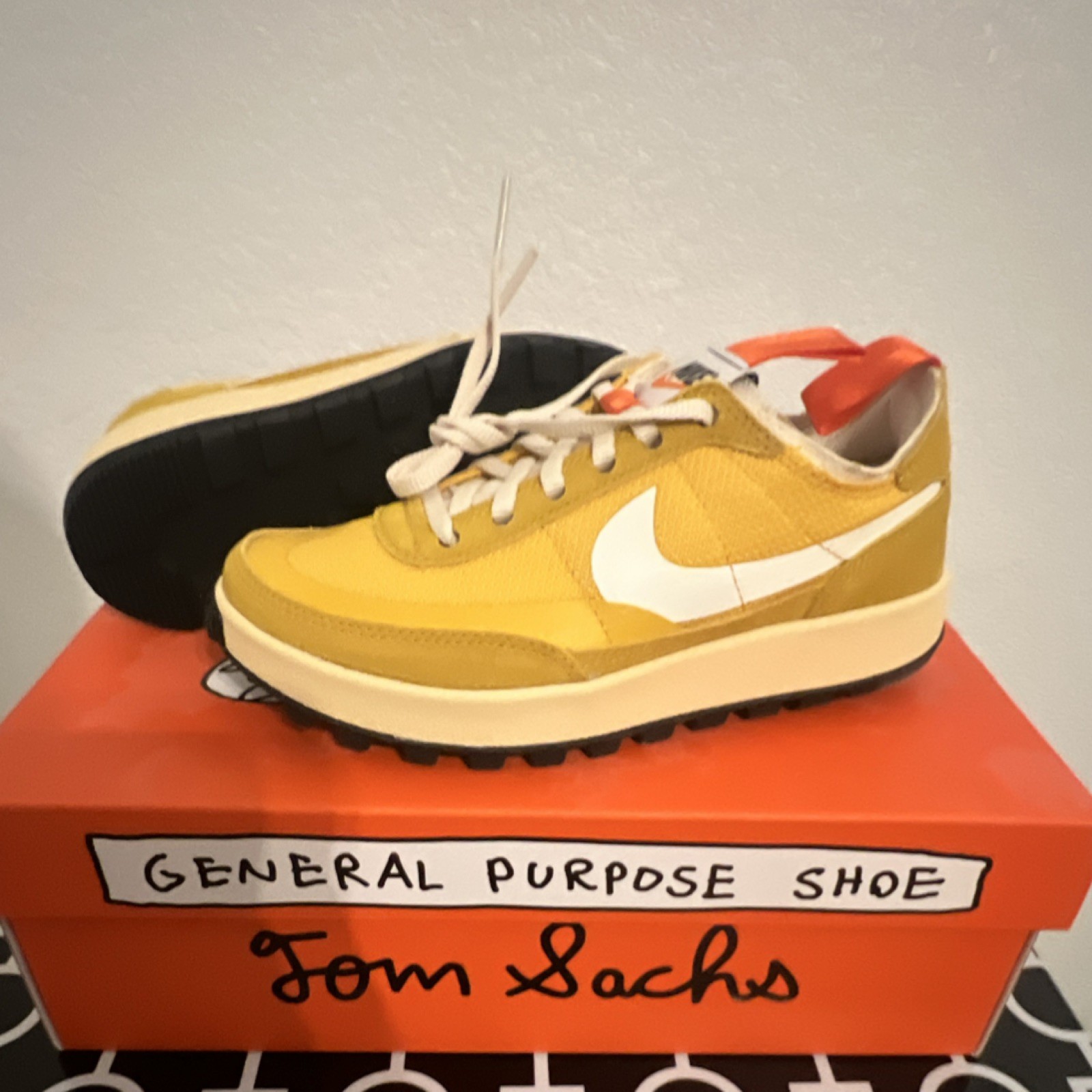 NikeCraft Tom Sachs General Purpose Shoe Sulfur DA6672-700 Low Top Womens Size 5