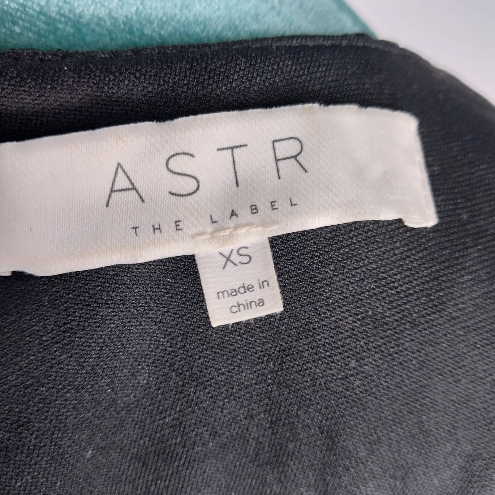 ASTR The Label Black Mini Length Dress Womens Size XS Floral Embroidered Layer