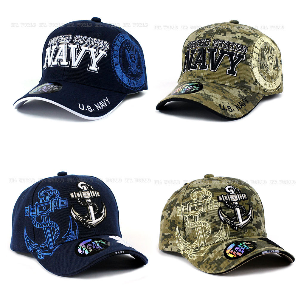 U.S. NAVY Hat Cap Military NAVY Official Licensed Baseball Cap Size Adjustable