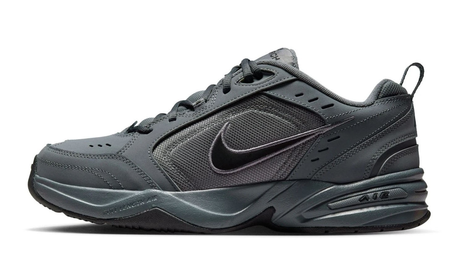 NIKE AIR MONARCH IV 4 EXTRA WIDE 4E EEEE DARK GRAY/BLACK CROSS TRAINER MEN SIZES