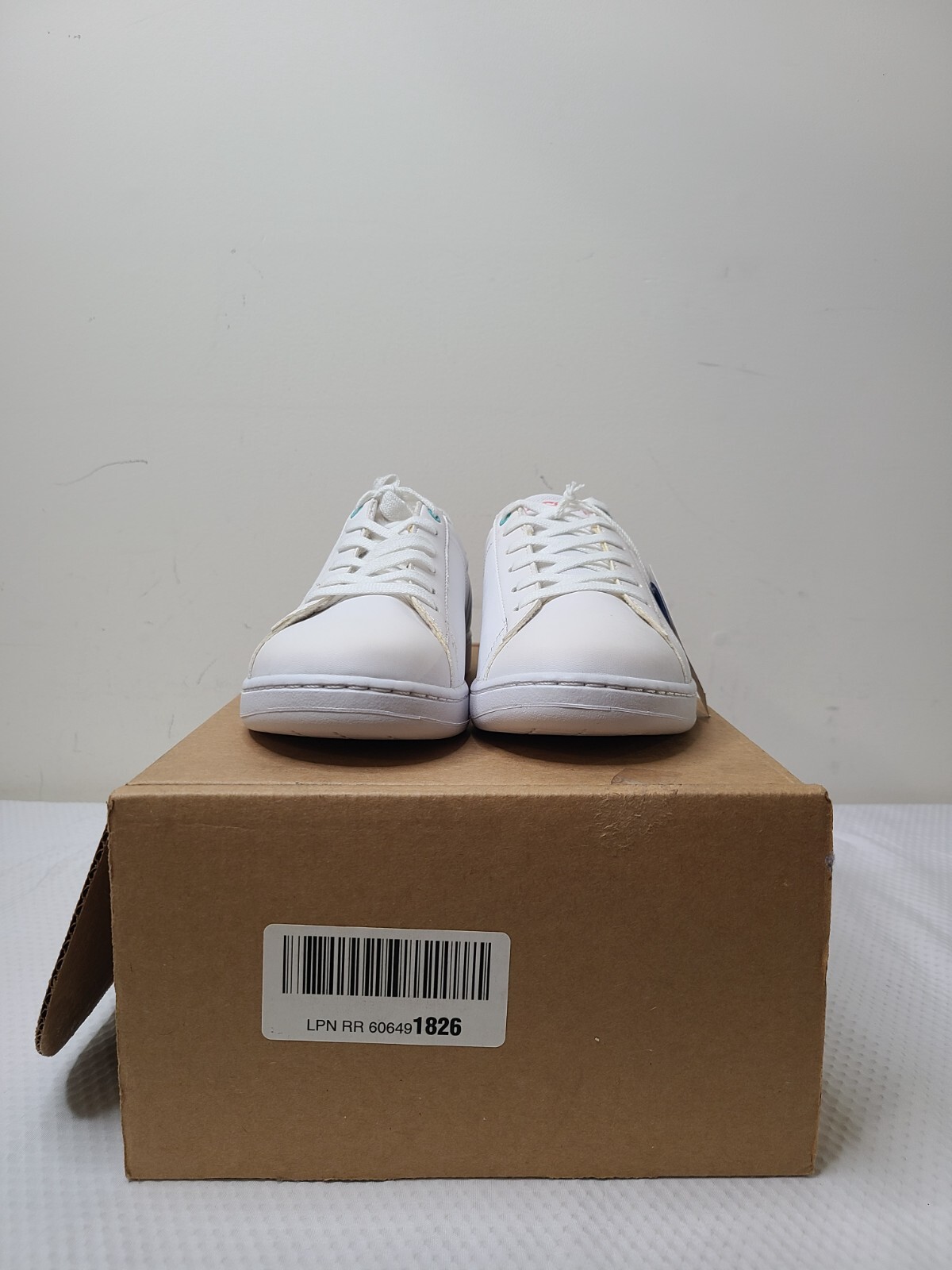 Lacoste Women’s White Black Carnaby EVO 118 2 Sneakers Size US 5.5 No Box