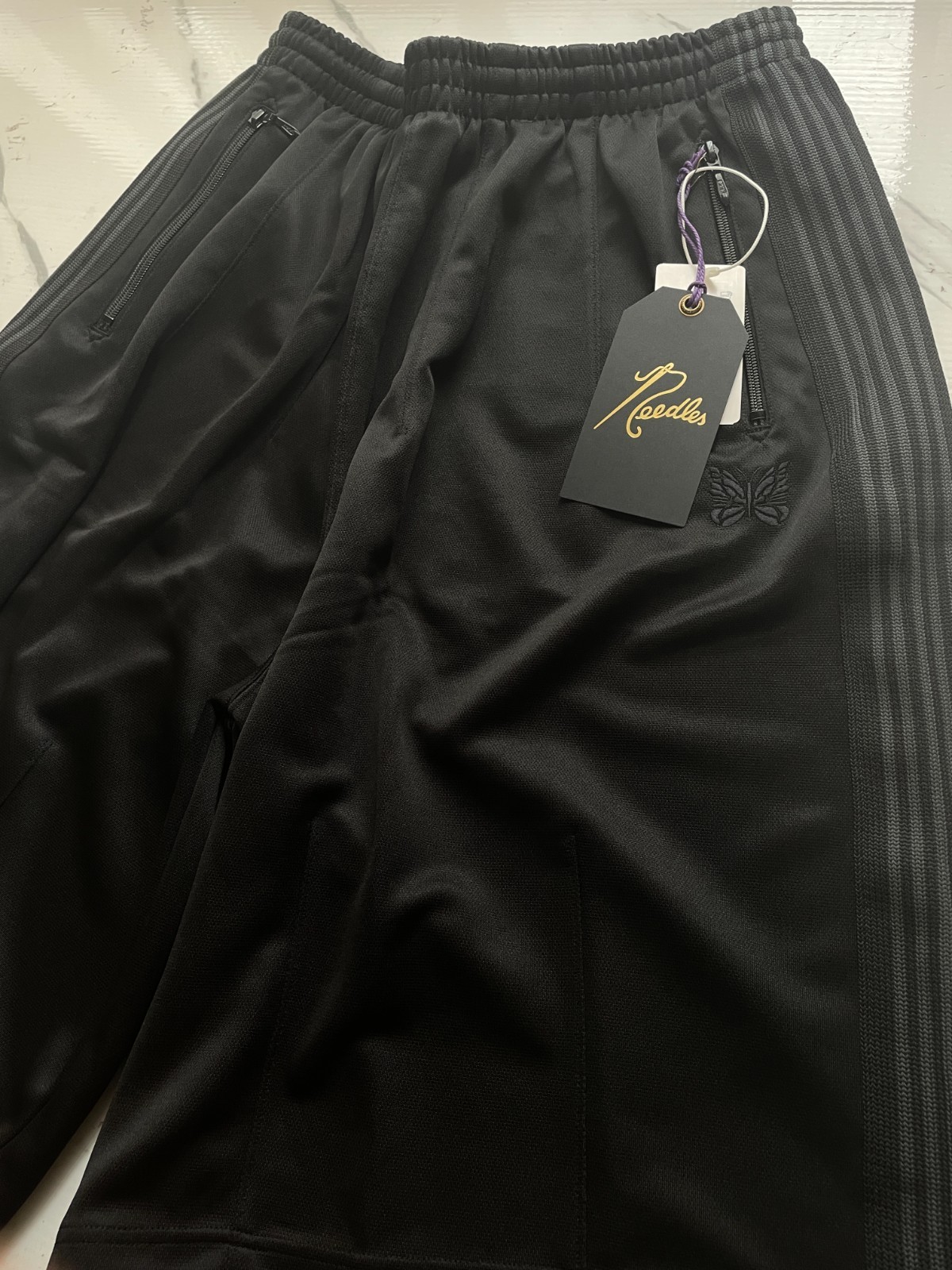 Needles Studious exclusive H.D. track shorts poly smooth brand new Authentic
