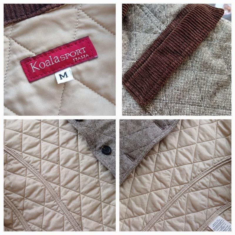 Italian Quilted Jacket Featuring Natural Wool and Refined Suede Accents
