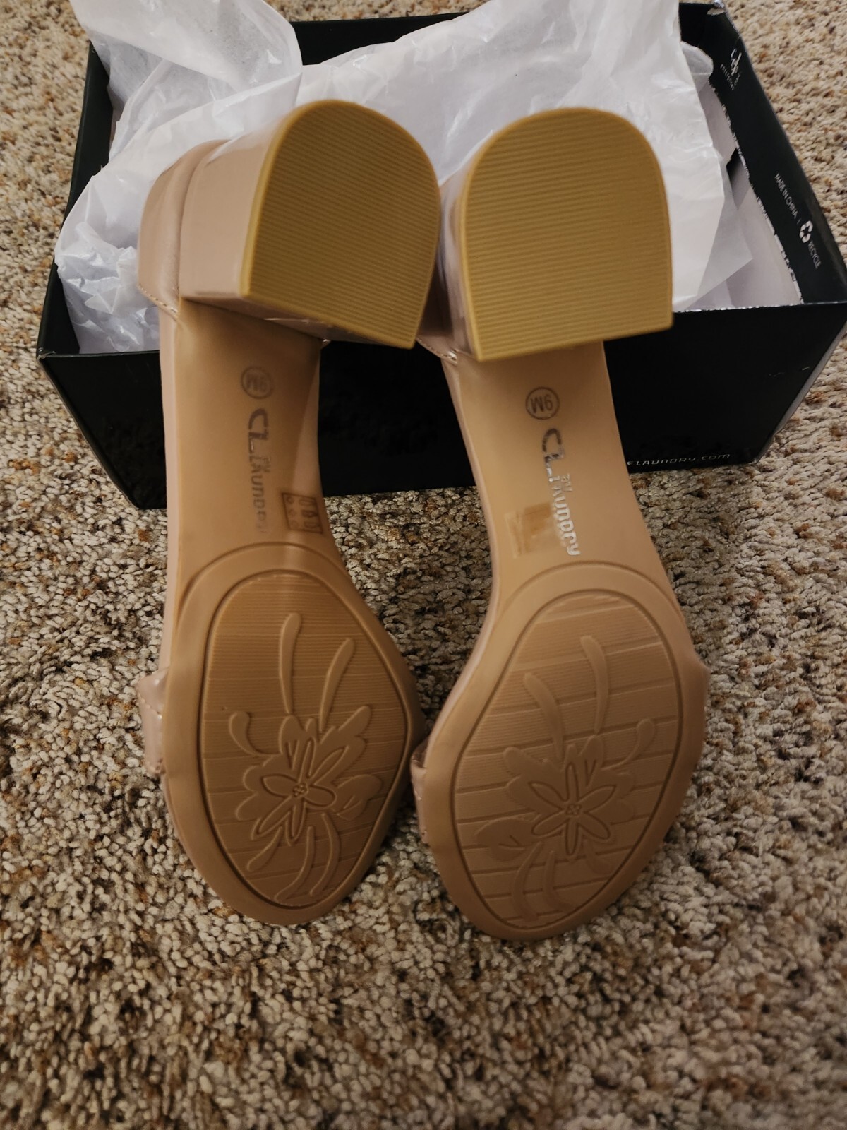 CL By Laundry Go On Ankle Strap Sandals, Women’s Size 9 M Tan Beige NEW