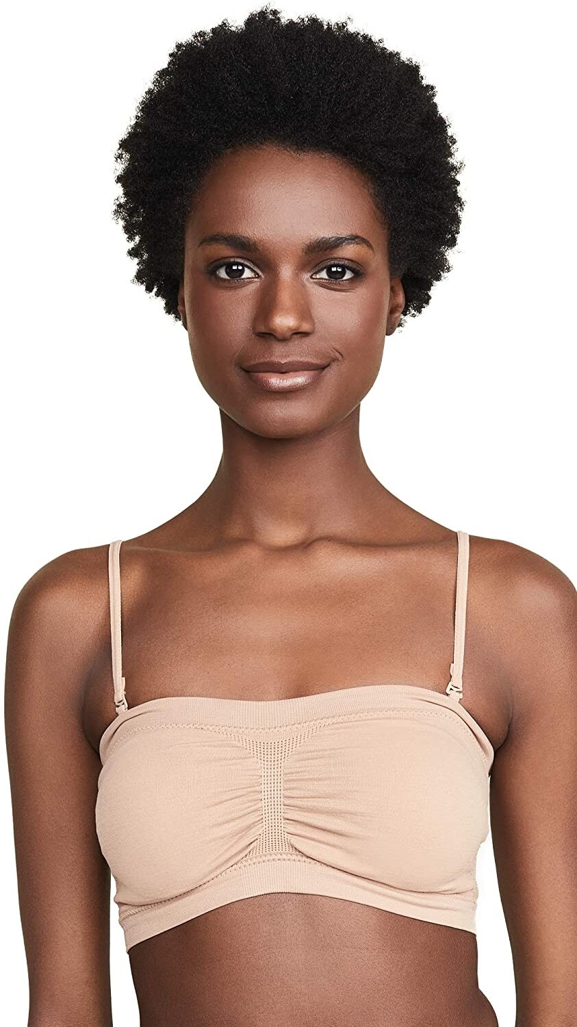 Fashion Forms 174261 Womens Wireless Seamless Bandeau Bra Nude Size Small