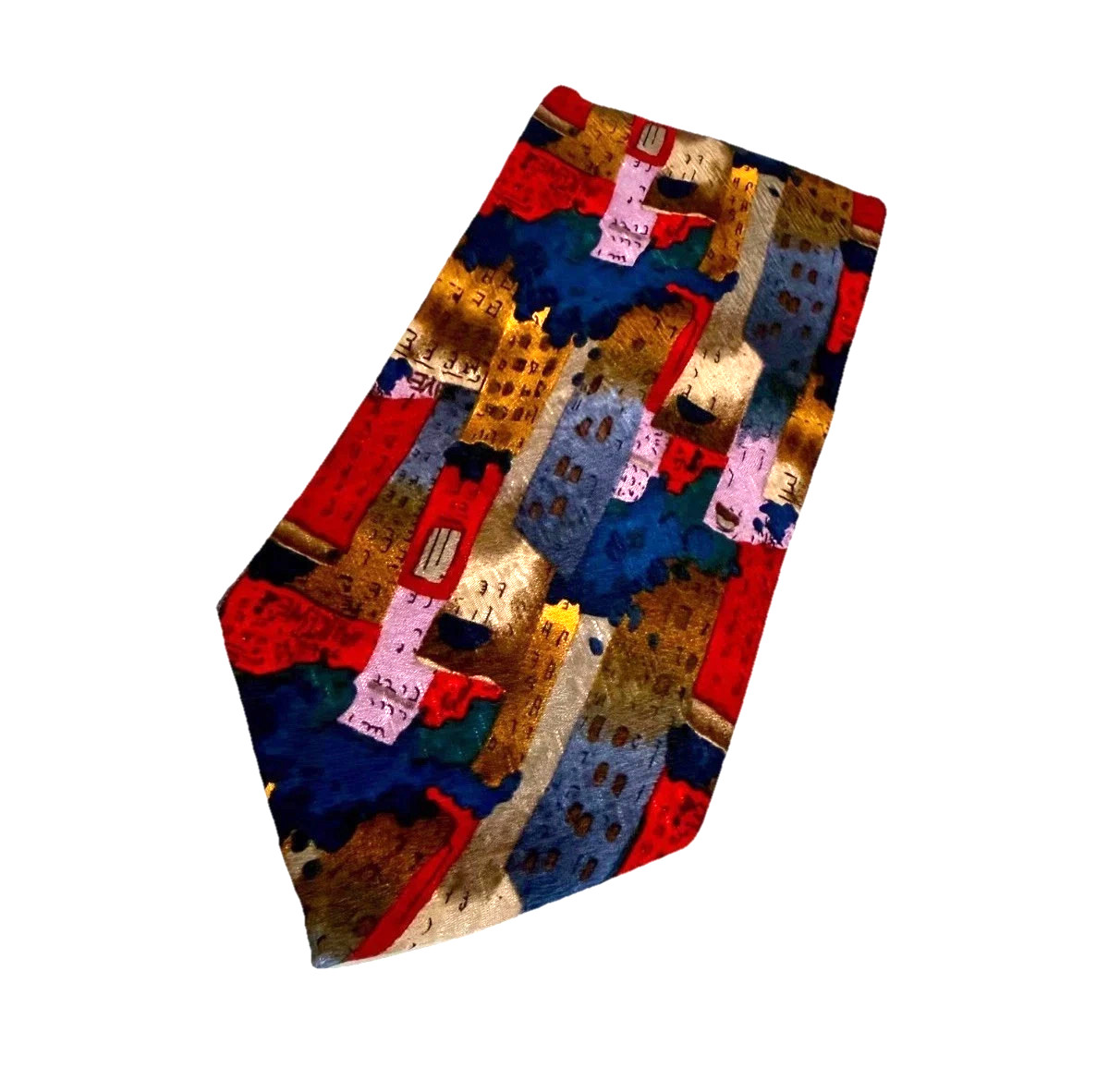 J. Garcia Vintage Tie Lot of 4 abstract geometric 80s 90s Y2K Modern 100% Silk