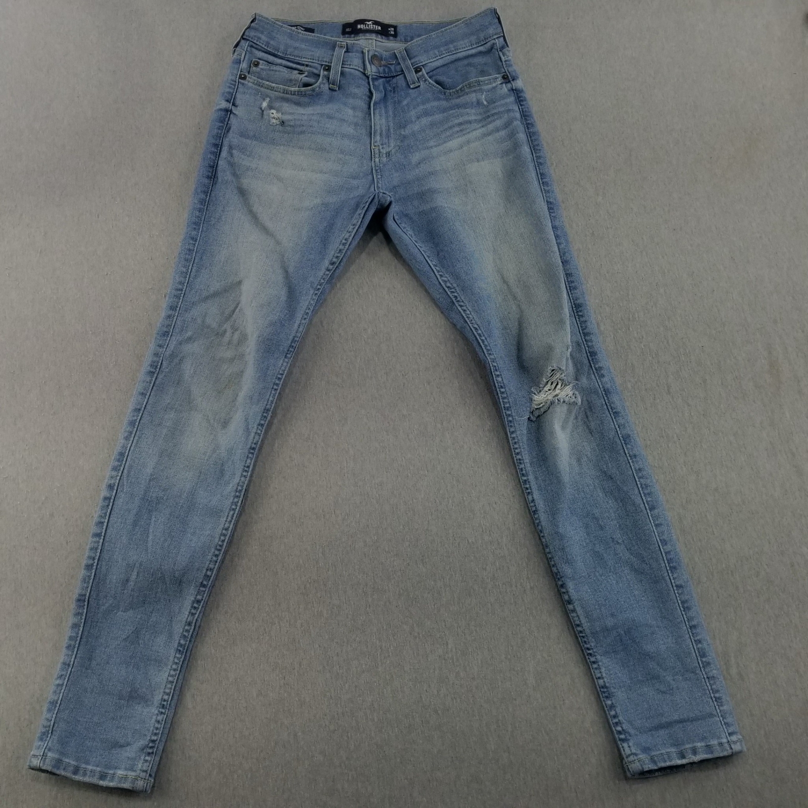 Hollister 28/30 See Picture Blue Light Wash SuperSkinny Advanced Stretch Skinny