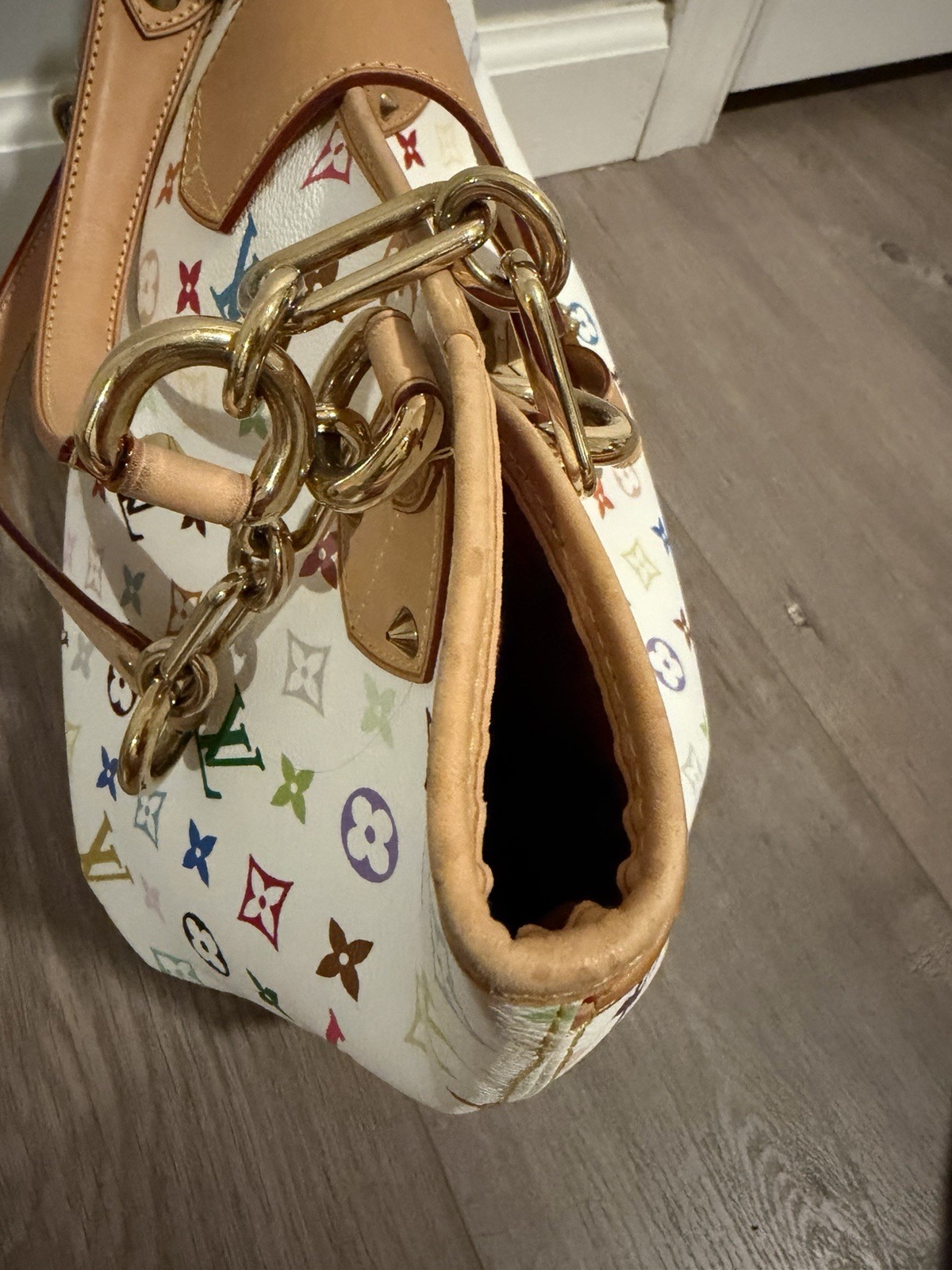 Louis Vuitton Murakami Annie Multicolor White Monogram Canvas