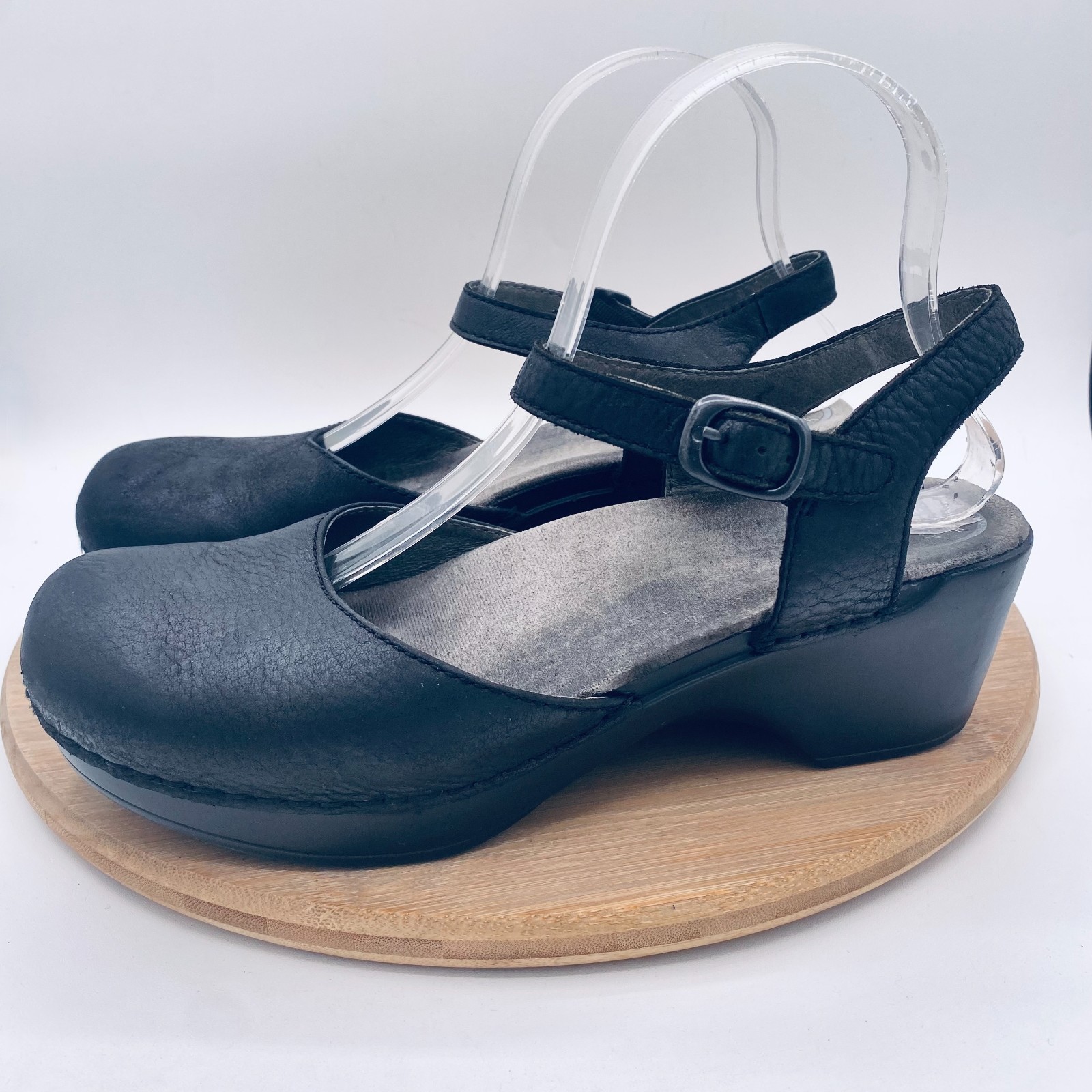 Dansko Mary Jane Shoes Womens 9 40 Black Leather Comfort Sam Cottagecore