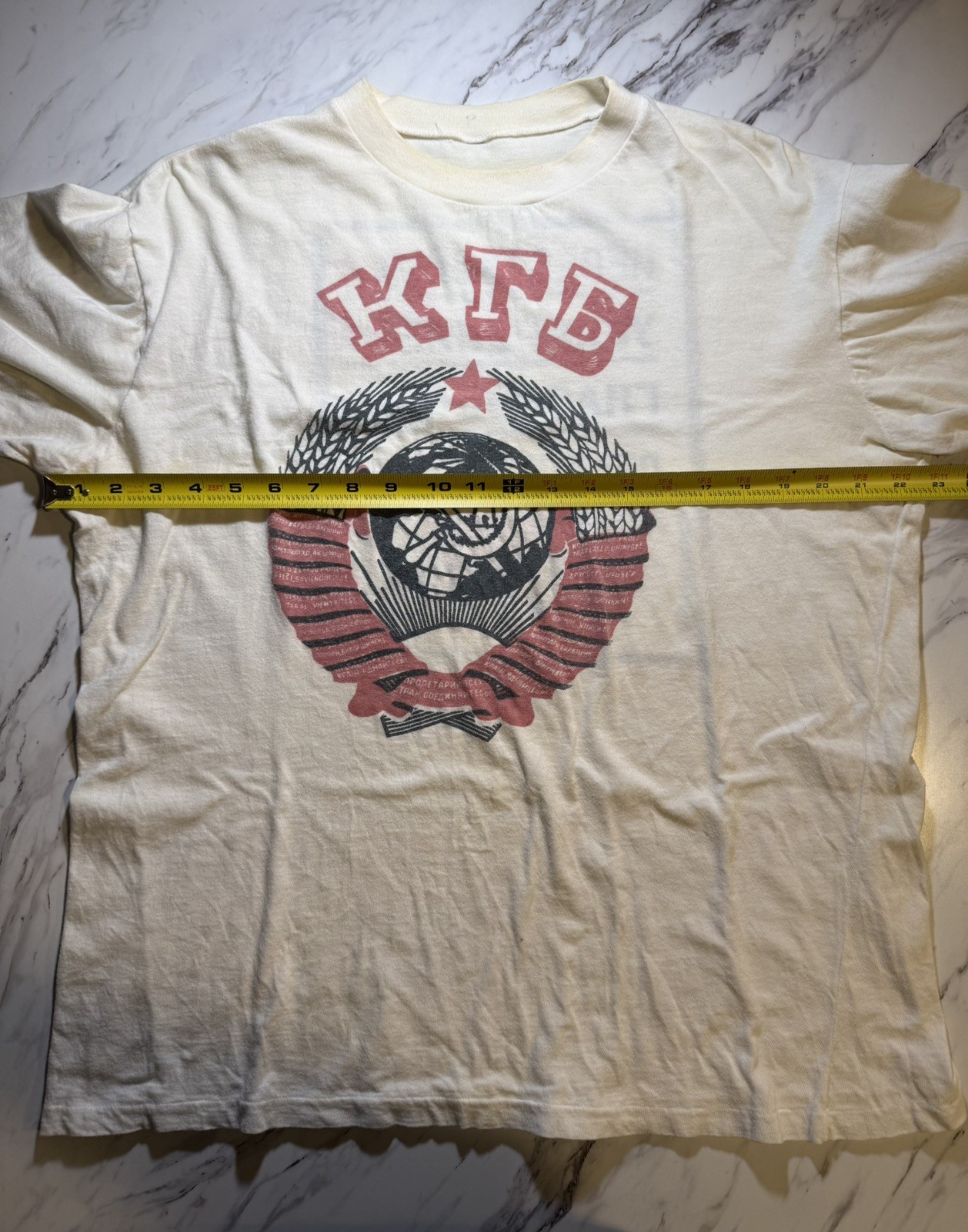 Mega Rare Vintage 80s CCCP Soviet Union USSR KGB Single Stitch T-Shirt