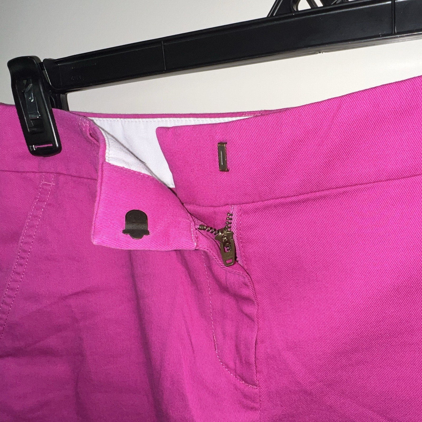 J.CREW Women’s Pink Chino Cotton Twill Flat Front Pocket Shorts Size 4