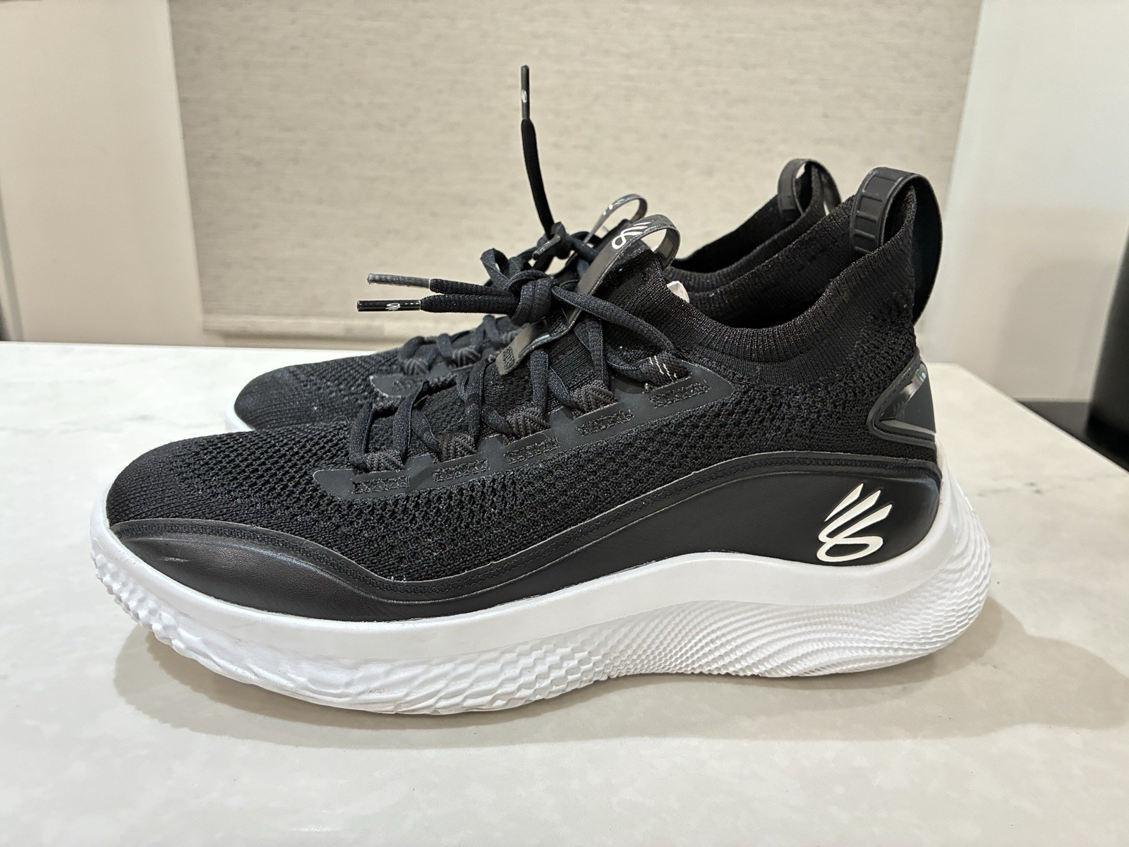 Under Armour Curry Flow 8 2021 Black White Size 11