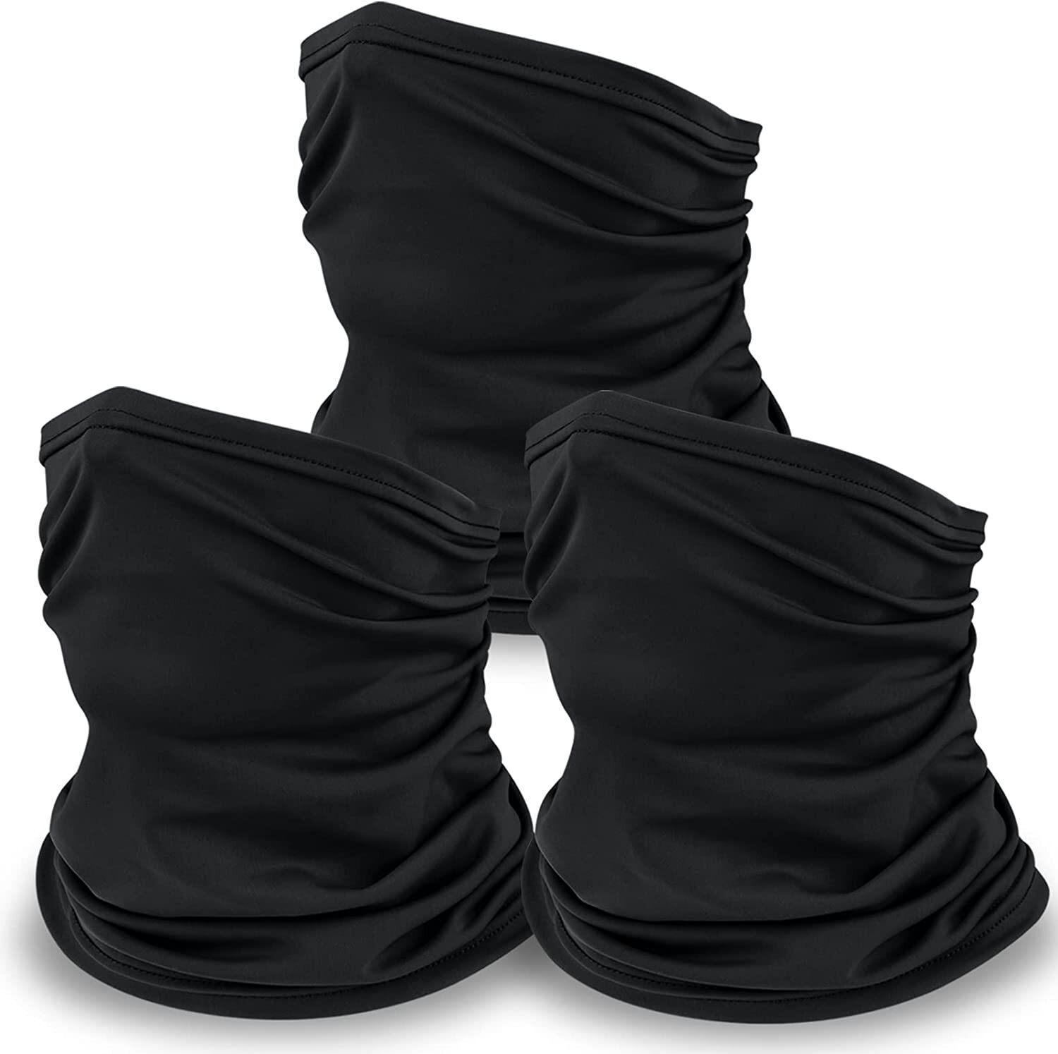 Neck Gaiter Elastic Face Mask Balaclava Bandana UV Protection Mask for Women Men