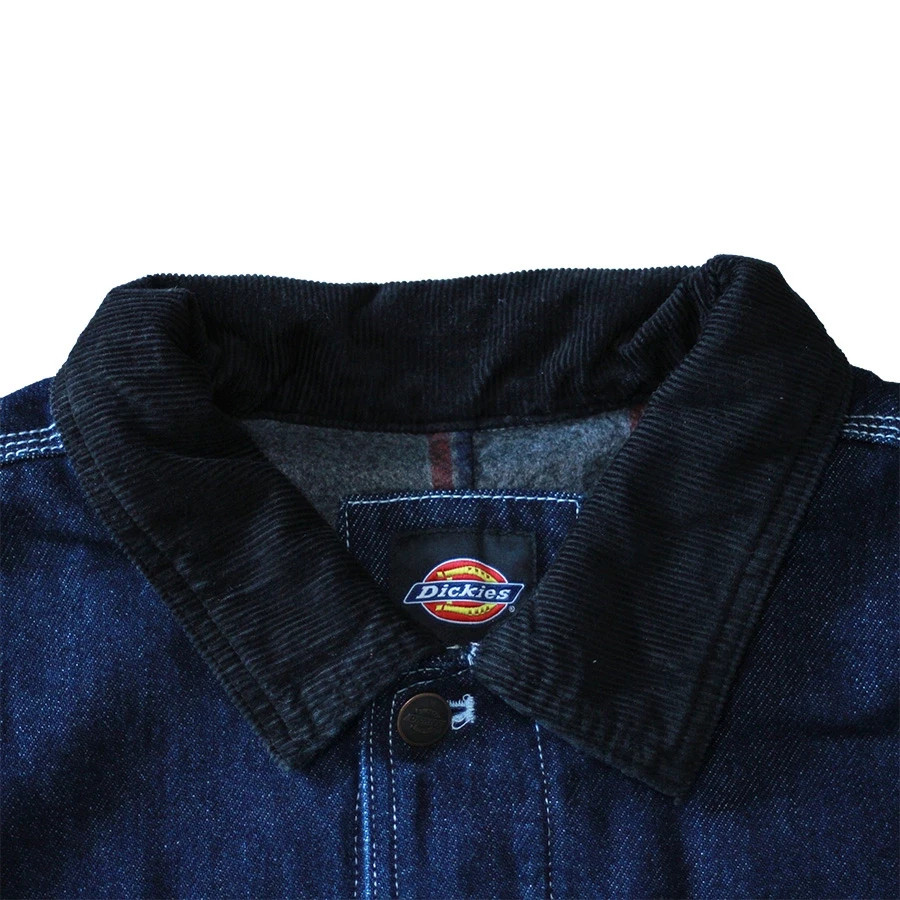 Dickies Men’s Blanket Lined Denim Chore Coat New with tag Rinsed Indigo Denim