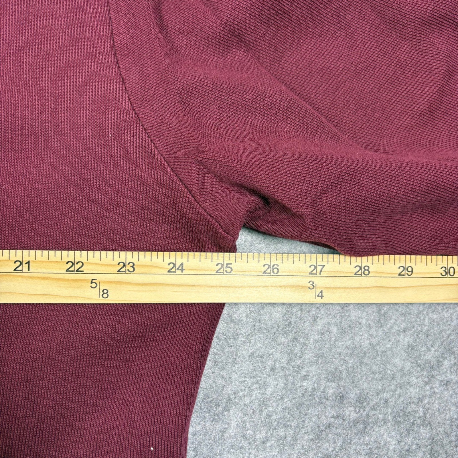 US Polo Assn Quarter Zip Pullover Sweater Mens 2XL Burgundy Ribbed Mock Neck