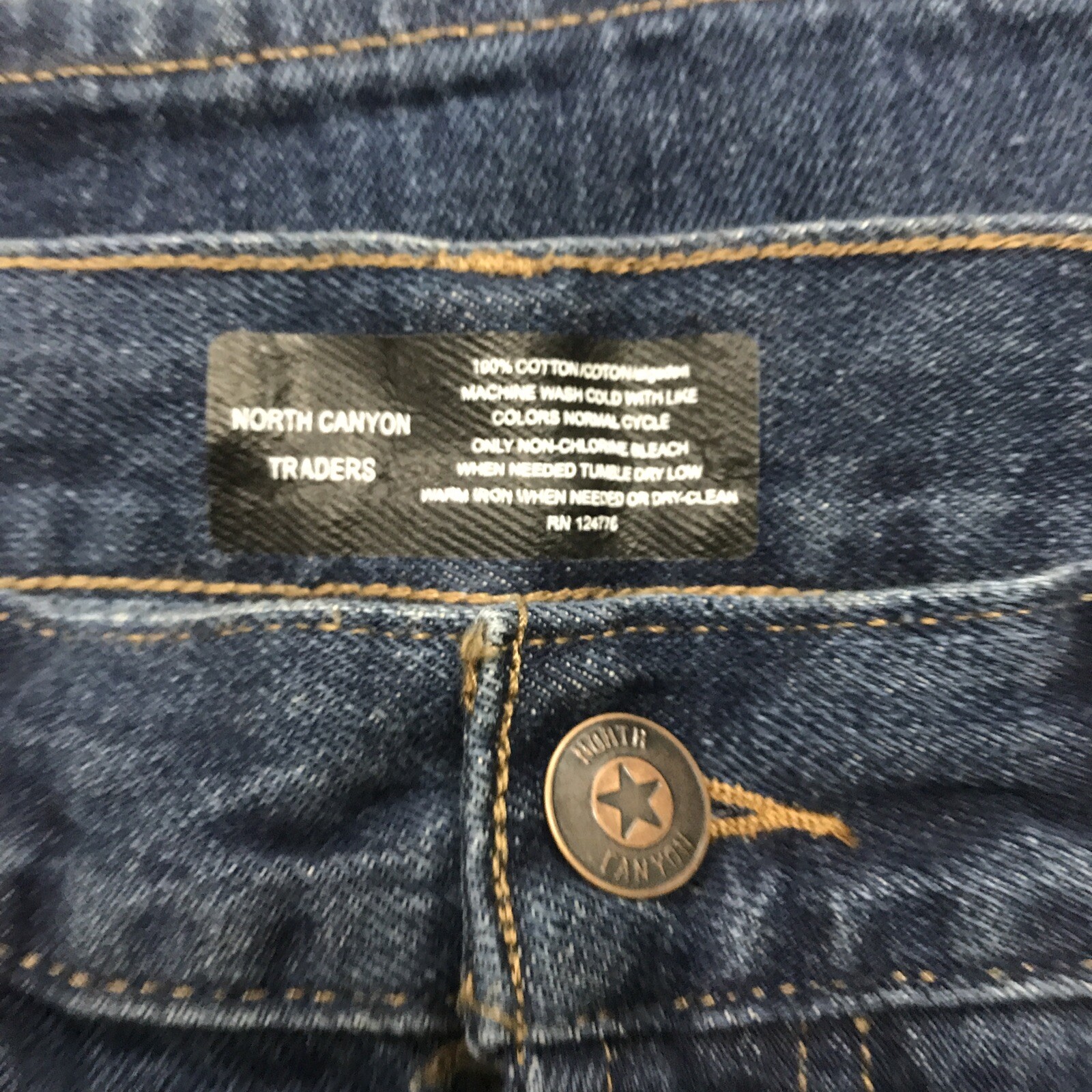 North Canyon Traders Men’s Heavyweight 5-Pocket Jeans, 32″-42″W x 30″, 32″, 34″L