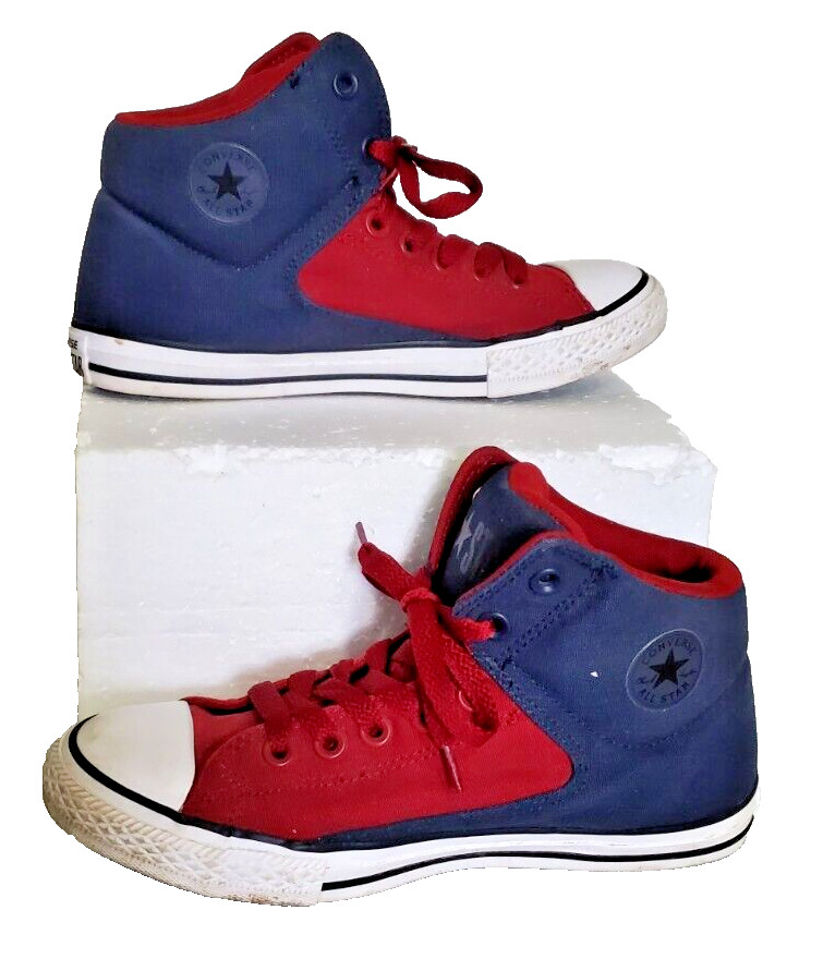 CONVERSE ALL STAR NAVY/MAROON SNEAKERS YOUTH SIZE 5 #654277F