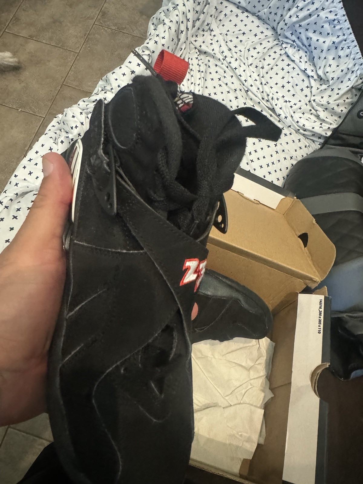 Jordan Air Jordan 8 Retro (GS) Black/True Red/White 4Y (UK 3.5) 305368-062