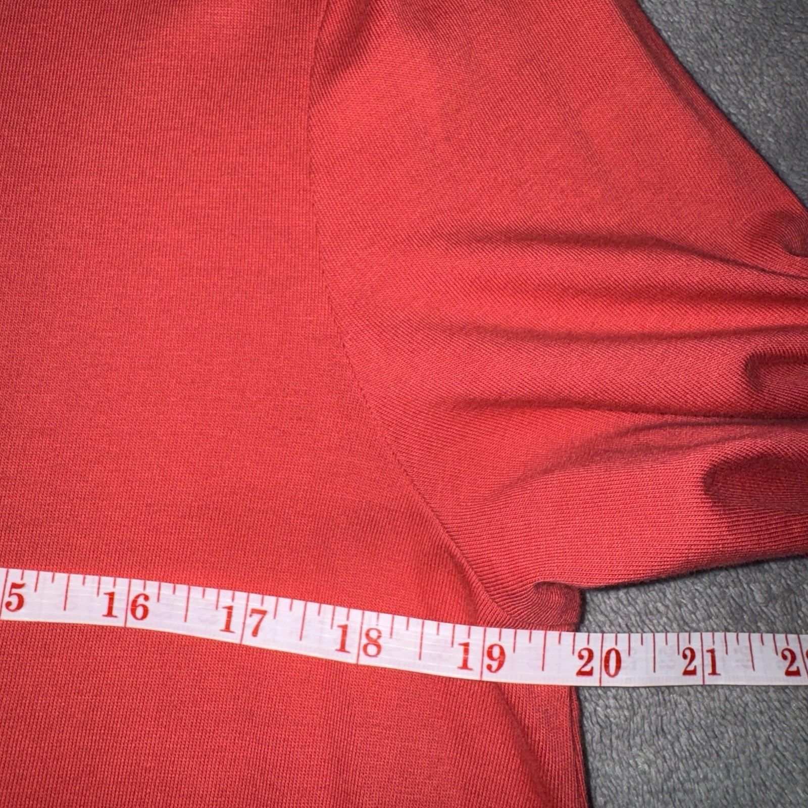 Pure J. Jill Coral Scoop Neck Pullover Tunic Top 3/4 Sleeve Pockets M