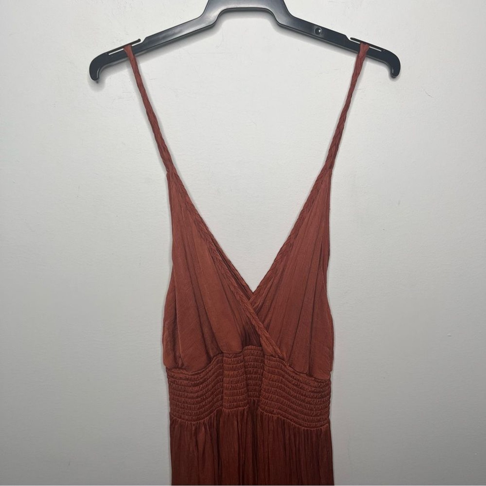 Louise Misha Plum Dress in Terracotta 40