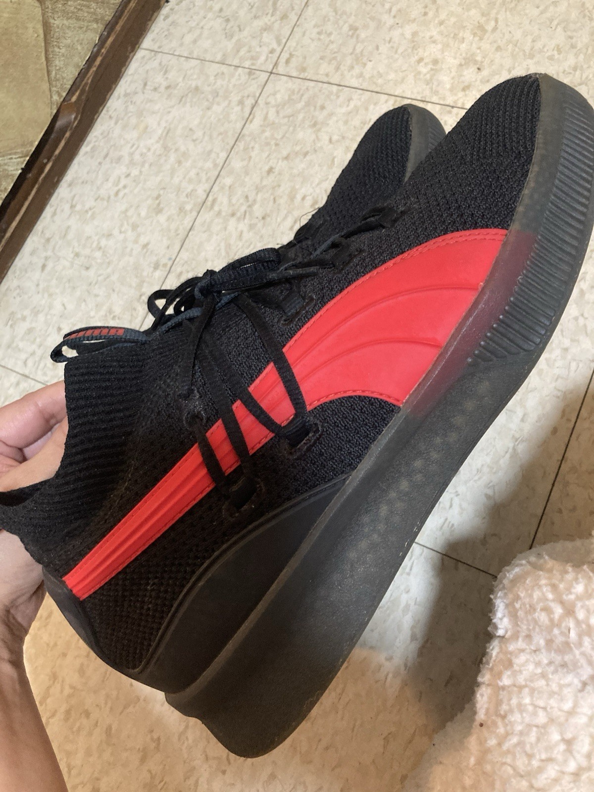 PUMA Men’s Clyde Court City Pack Portland/Chicago Bulls – Black Red Size 11.5