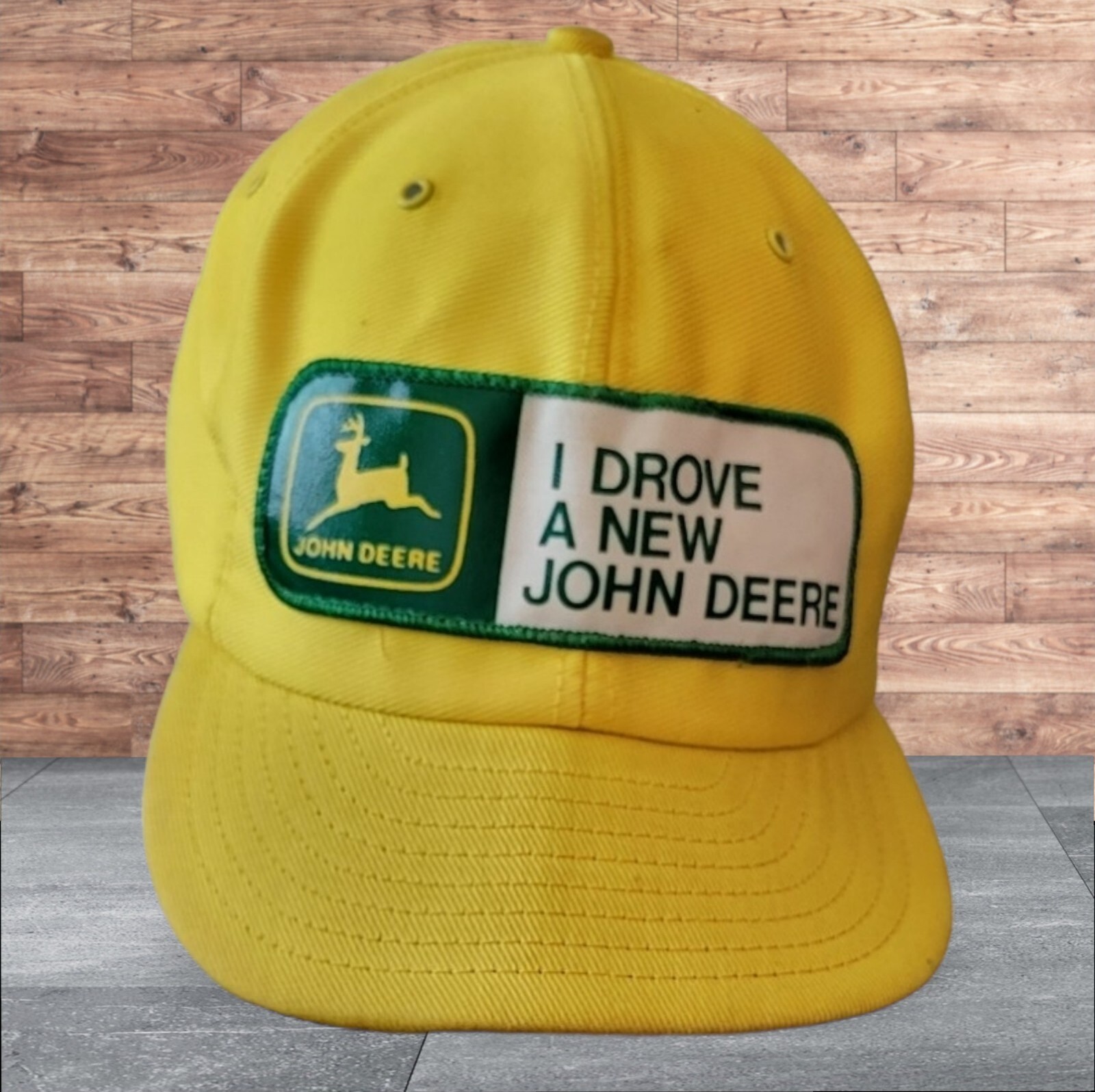 John Deere Cap Mens Louisville Mfg Co KY 40201 Cap Vtg Hat