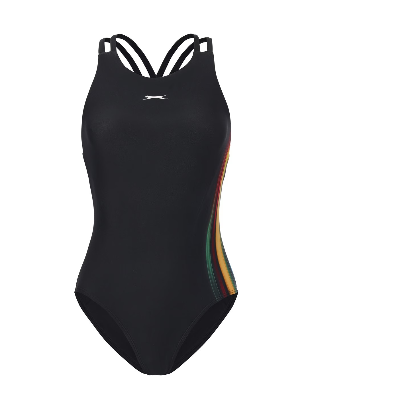 Womens Slazenger Open String Back Swimsuit Swimming Costume