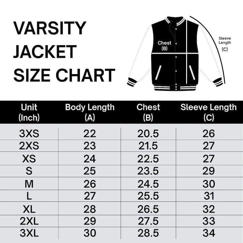 CLASSIC VARSITY BASEBALL JACKET UNISEX PERSONALIZED GENUINE US G COLLEGE LETTER