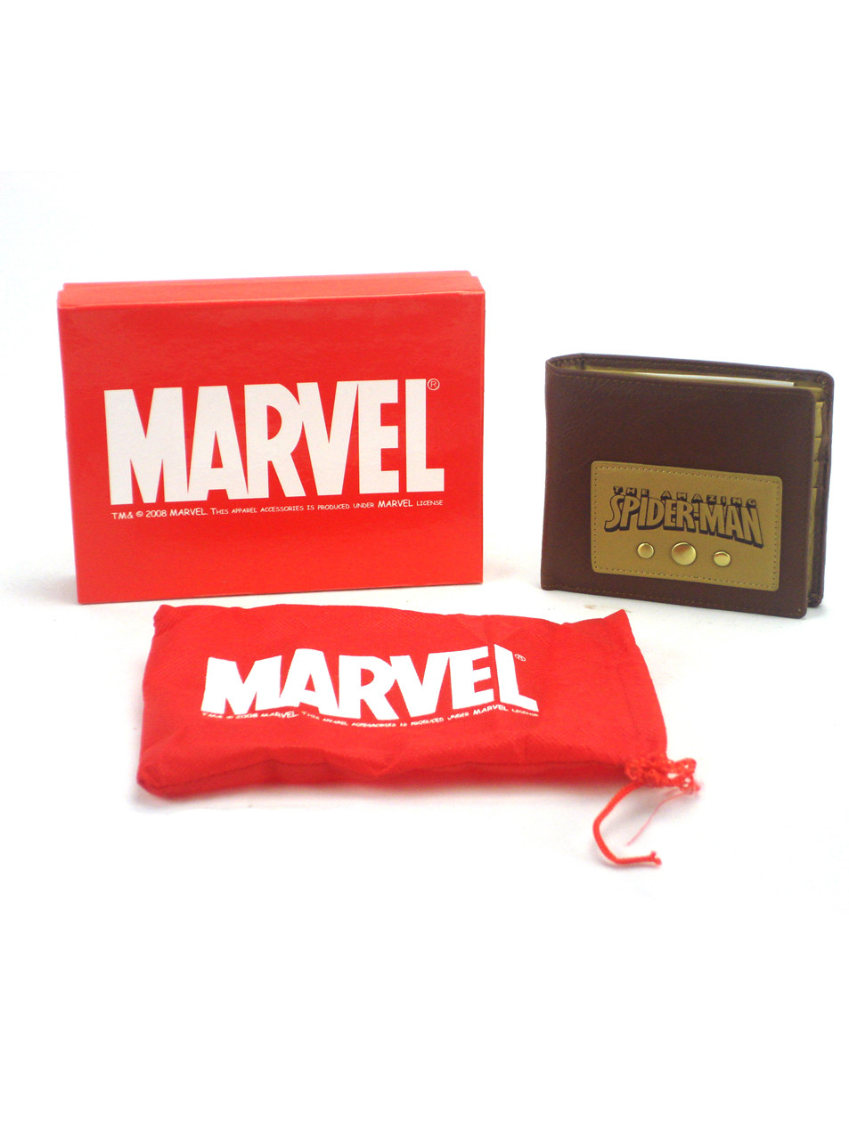 Amazing Spider-Man Bi-Fold Wallet Marvel Comics Novelty Brown New In Box