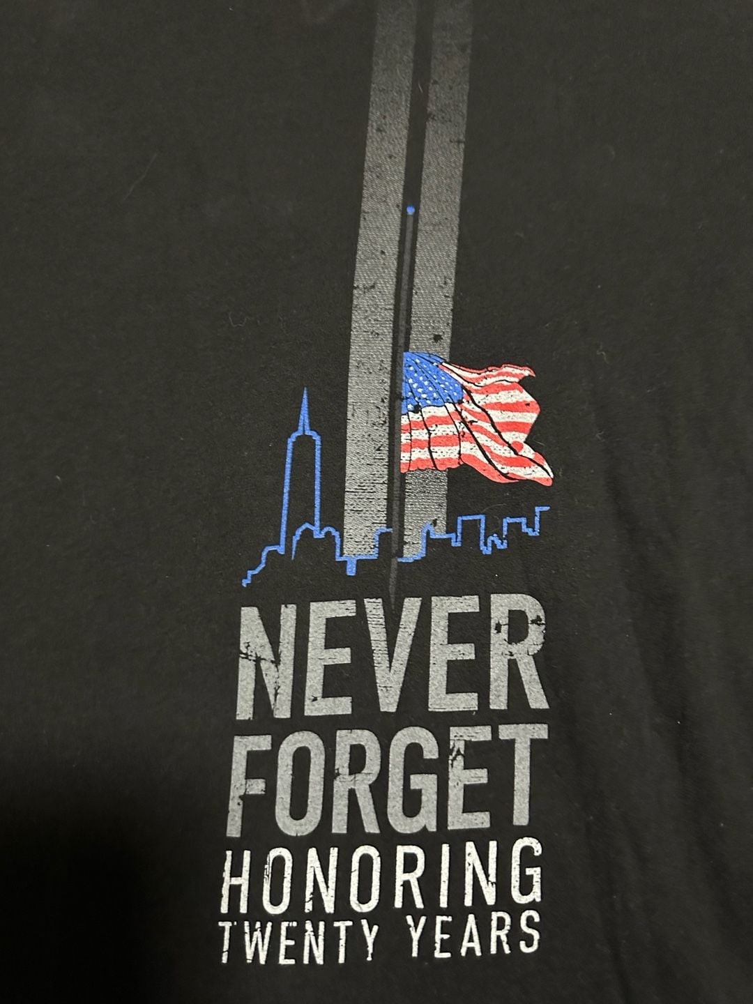 Grunt Style Never Forget 20th Anniversary 9/11 Tribute T-Shirt, Size XL